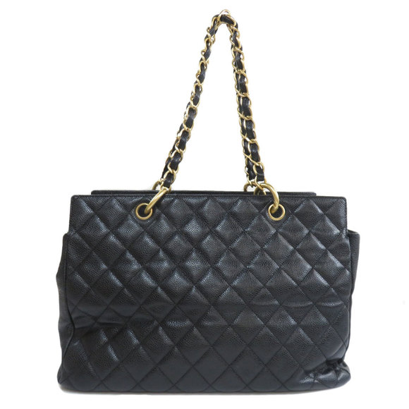 Chanel Chain Matelasse Gold Hardware Tote Bag Caviar Skin - Picture 2 of 9